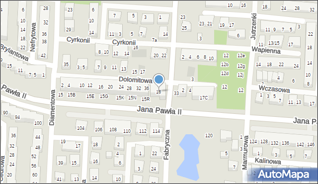 Warszawa, Fabryczna, 18, mapa Warszawy