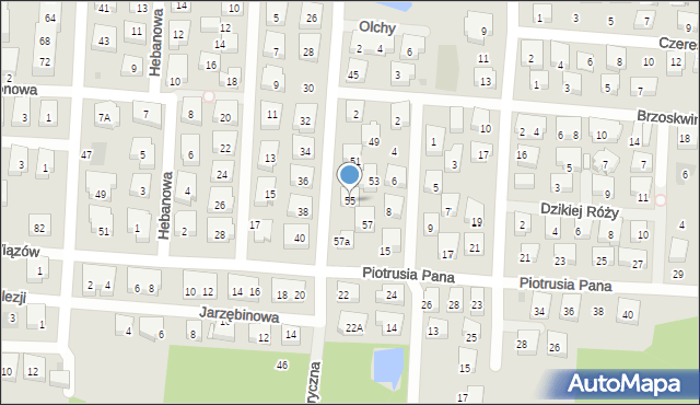 Warszawa, Fabryczna, 55, mapa Warszawy