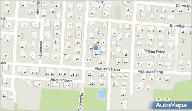 Warszawa, Fabryczna, 57, mapa Warszawy