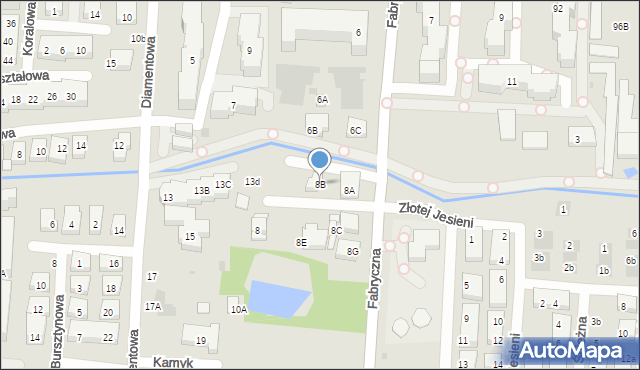 Warszawa, Fabryczna, 8B, mapa Warszawy