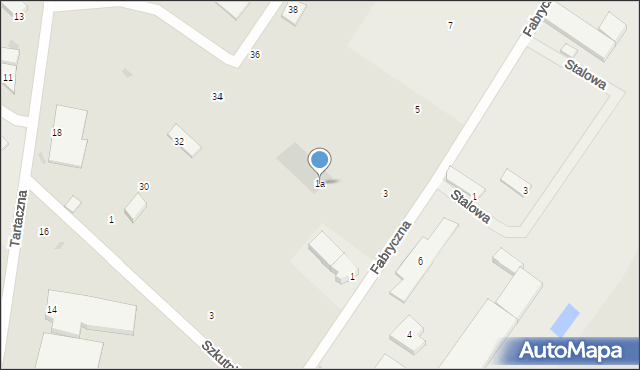 Wejherowo, Fabryczna, 1a, mapa Wejherowo