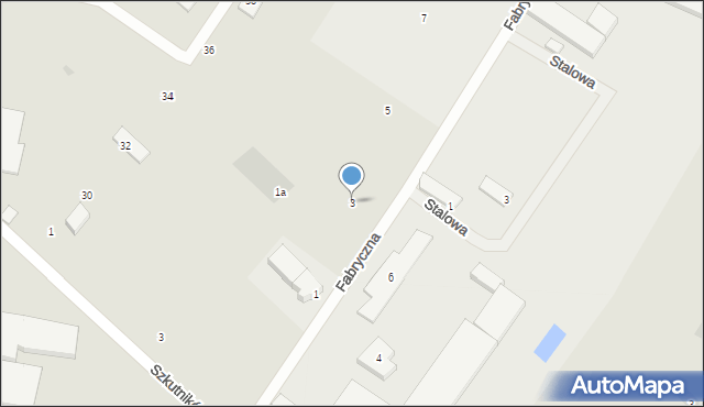 Wejherowo, Fabryczna, 3, mapa Wejherowo