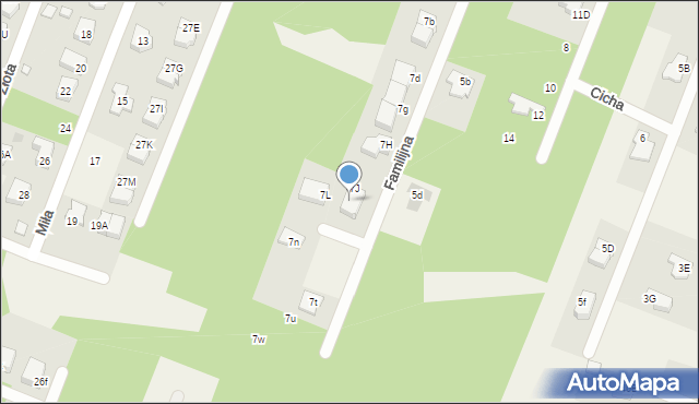 Wieliszew, Familijna, 7K, mapa Wieliszew