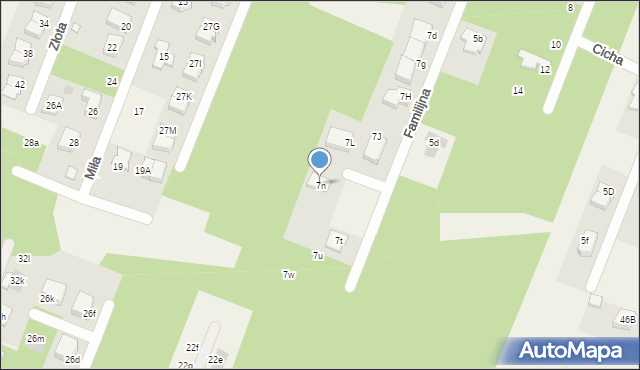 Wieliszew, Familijna, 7n, mapa Wieliszew