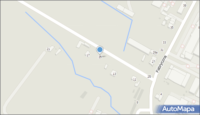 Wieluń, Fabryczna, 15, mapa Wieluń