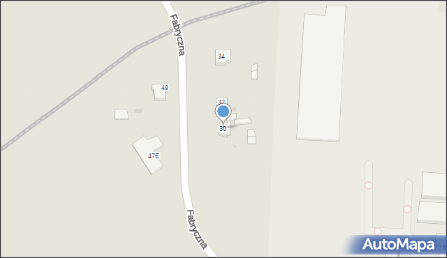Wieluń, Fabryczna, 30, mapa Wieluń