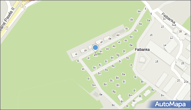 Włocławek, Falbanka, 4m, mapa Włocławka