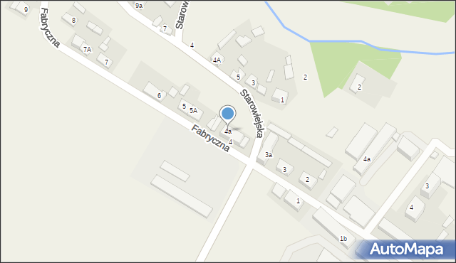 Wojciechów, Fabryczna, 4a, mapa Wojciechów