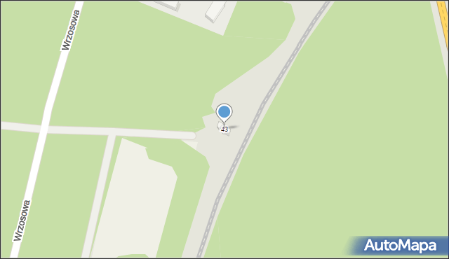 Wojciechów, Fabryczna, 43, mapa Wojciechów