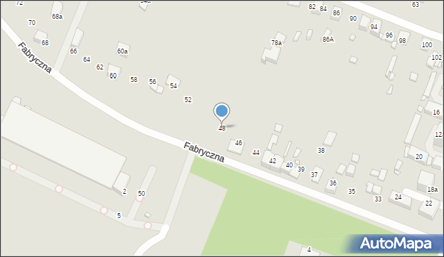 Wojkowice, Fabryczna, 48, mapa Wojkowice