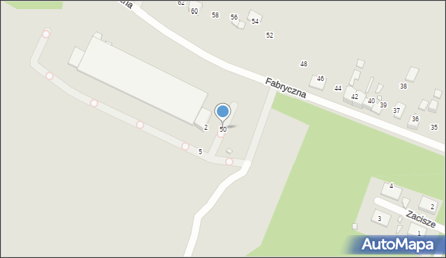 Wojkowice, Fabryczna, 50, mapa Wojkowice