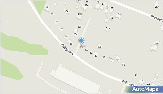 Wojkowice, Fabryczna, 66, mapa Wojkowice