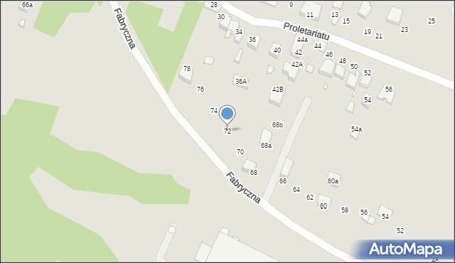 Wojkowice, Fabryczna, 72, mapa Wojkowice