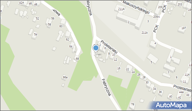 Wojkowice, Fabryczna, 98, mapa Wojkowice