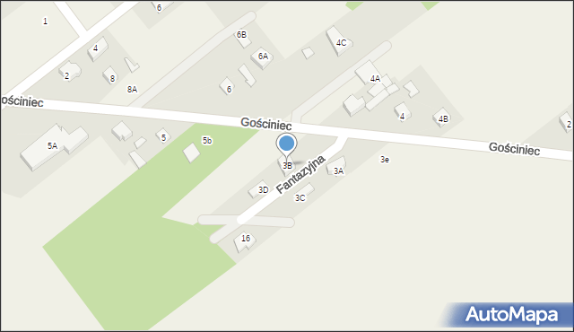 Wola Gołkowska, Fantazyjna, 3B, mapa Wola Gołkowska