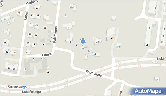 Wrocław, Falzmanna Michała Tadeusza, 10, mapa Wrocławia