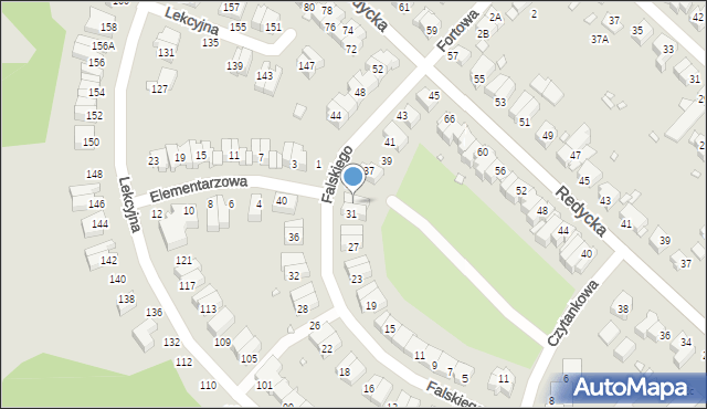 Wrocław, Falskiego Mariana, 33, mapa Wrocławia