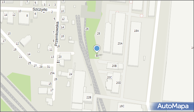 Wrocław, Fabryczna, 30, mapa Wrocławia