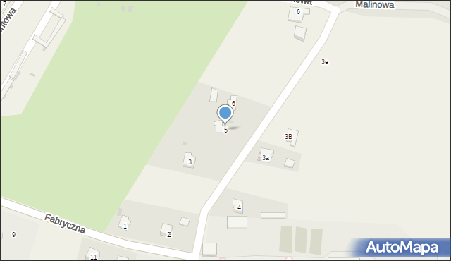 Wrzosowa, Fabryczna, 5, mapa Wrzosowa