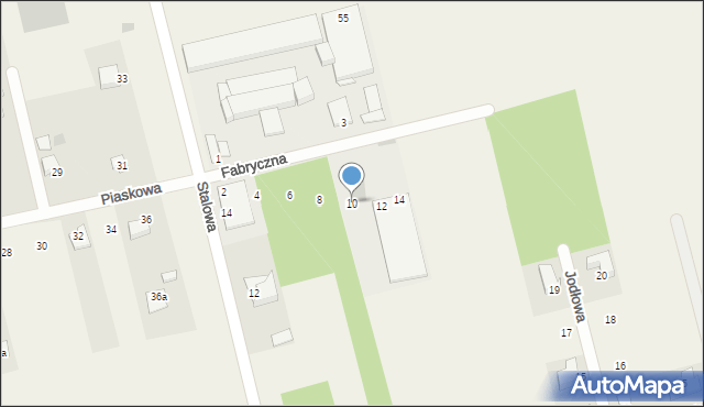 Żelków-Kolonia, Fabryczna, 10, mapa Żelków-Kolonia