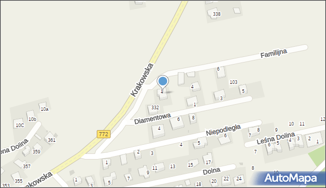 Zerwana, Familijna, 2, mapa Zerwana