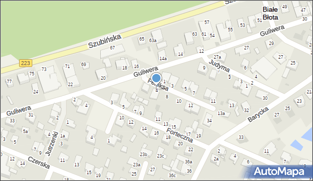 Białe Błota, Feniksa, 4, mapa Białe Błota