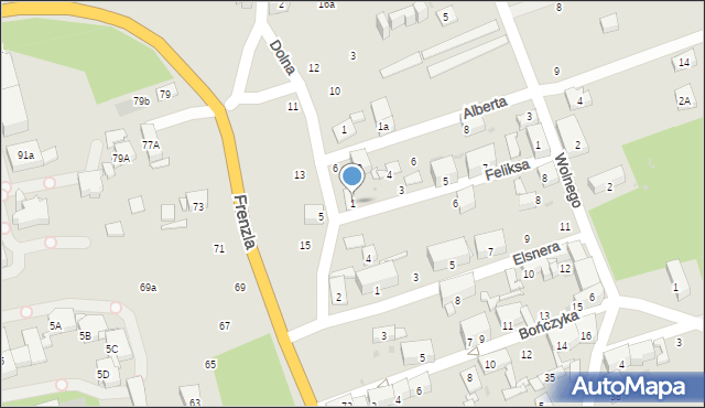 Bytom, Feliksa, 1, mapa Bytomia
