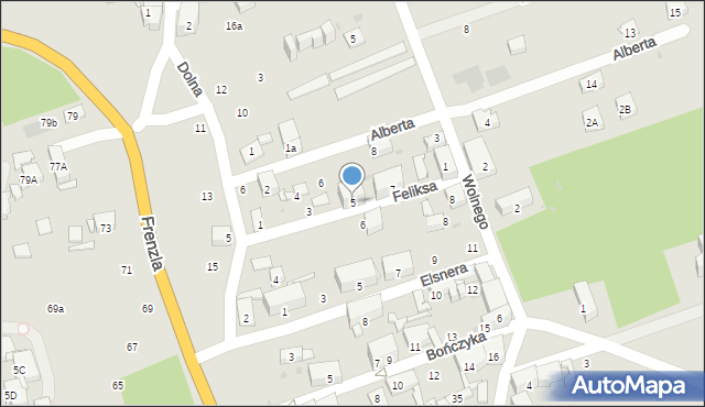 Bytom, Feliksa, 5, mapa Bytomia