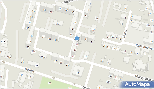 Bytom, Felińskiego Alojzego, 11, mapa Bytomia