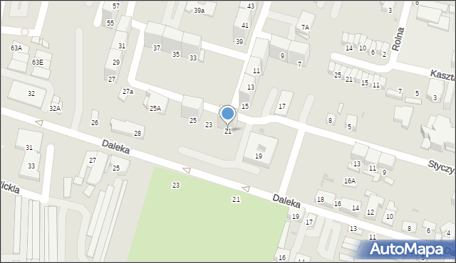 Bytom, Felińskiego Alojzego, 21, mapa Bytomia