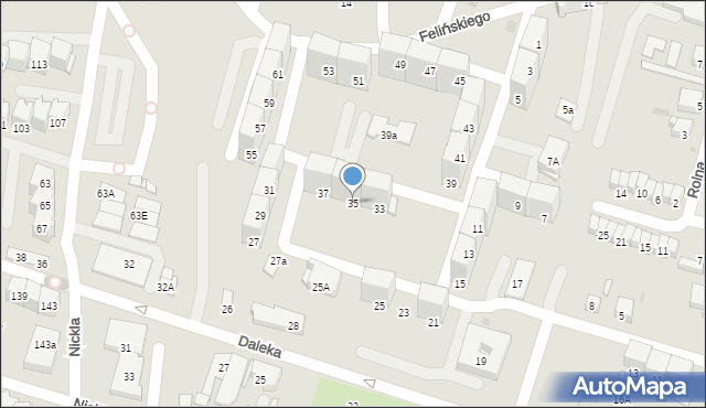 Bytom, Felińskiego Alojzego, 35, mapa Bytomia