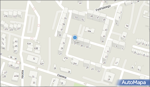 Bytom, Felińskiego Alojzego, 37, mapa Bytomia
