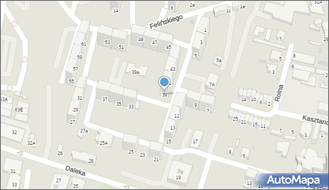 Bytom, Felińskiego Alojzego, 39, mapa Bytomia