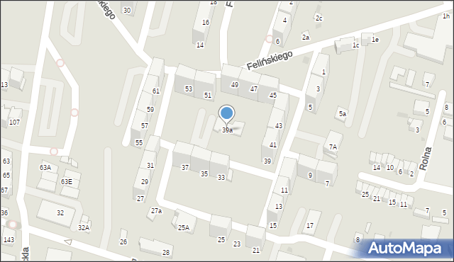 Bytom, Felińskiego Alojzego, 39a, mapa Bytomia