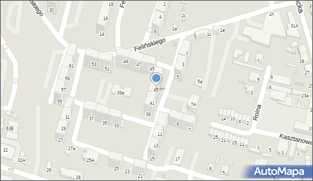 Bytom, Felińskiego Alojzego, 43, mapa Bytomia