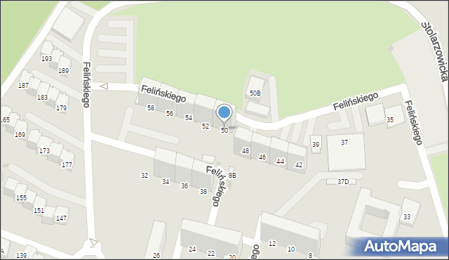 Bytom, Felińskiego Alojzego, 50, mapa Bytomia