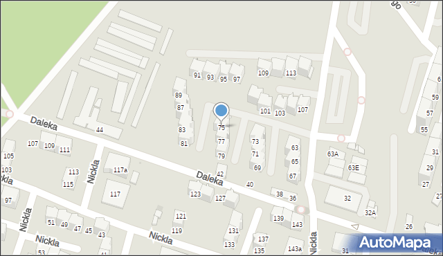 Bytom, Felińskiego Alojzego, 75, mapa Bytomia