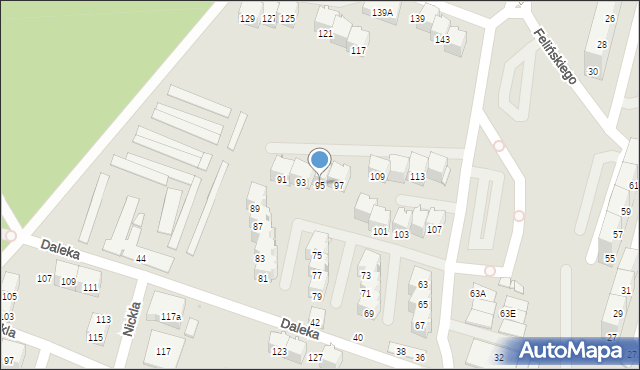Bytom, Felińskiego Alojzego, 95, mapa Bytomia