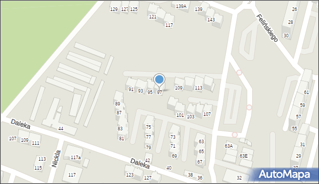 Bytom, Felińskiego Alojzego, 97, mapa Bytomia