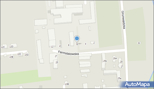 Dynów, Fermstalowska, 6, mapa Dynów