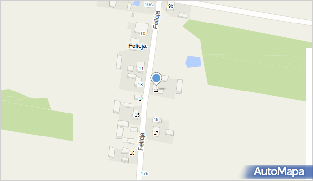 Felicja, Felicja, 12, mapa Felicja