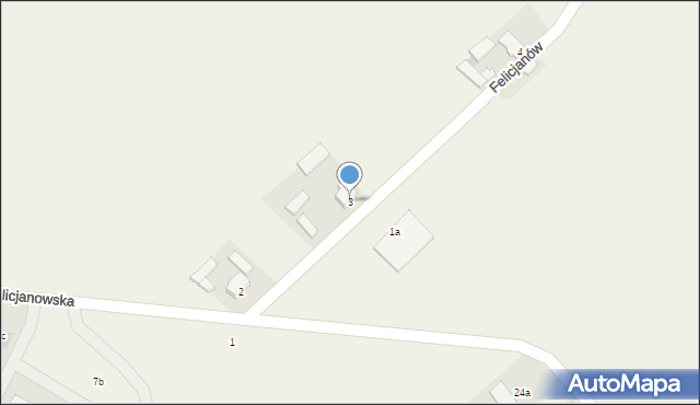 Felicjanów, Felicjanów, 3, mapa Felicjanów
