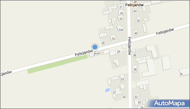 Felicjanów, Felicjanów, 27, mapa Felicjanów