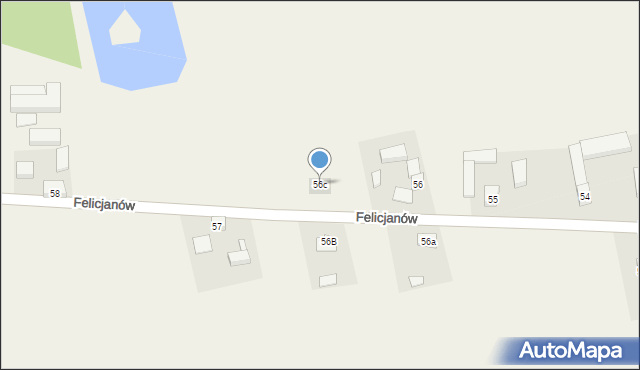 Felicjanów, Felicjanów, 56c, mapa Felicjanów