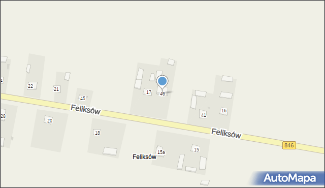 Feliksów, Feliksów, 46, mapa Feliksów