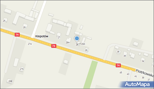 Feliksów, Feliksów, 28, mapa Feliksów