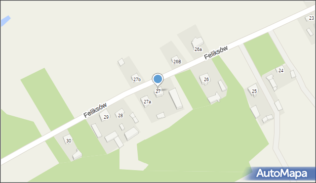 Feliksów, Feliksów, 27, mapa Feliksów