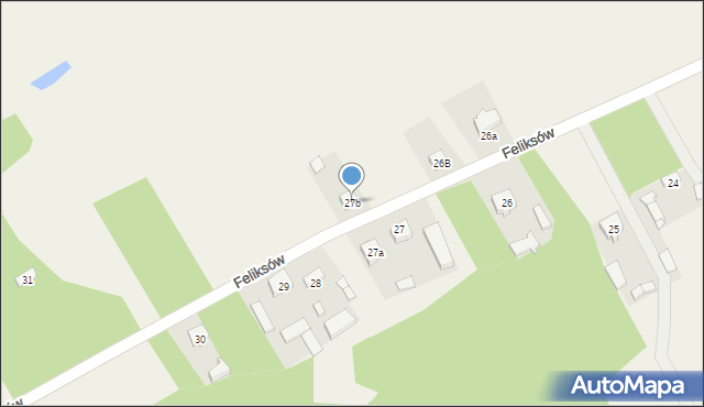 Feliksów, Feliksów, 27b, mapa Feliksów