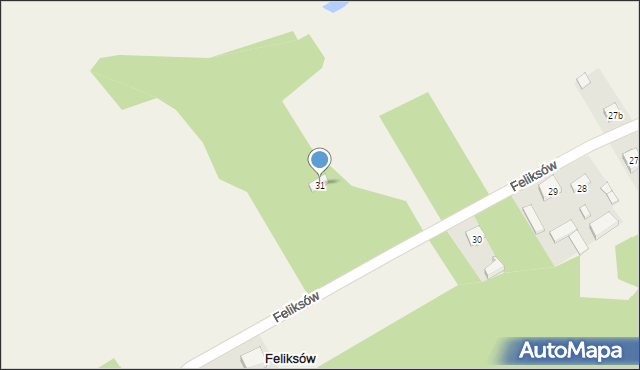 Feliksów, Feliksów, 31, mapa Feliksów