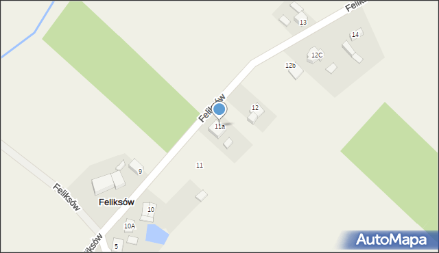 Feliksów, Feliksów, 11a, mapa Feliksów